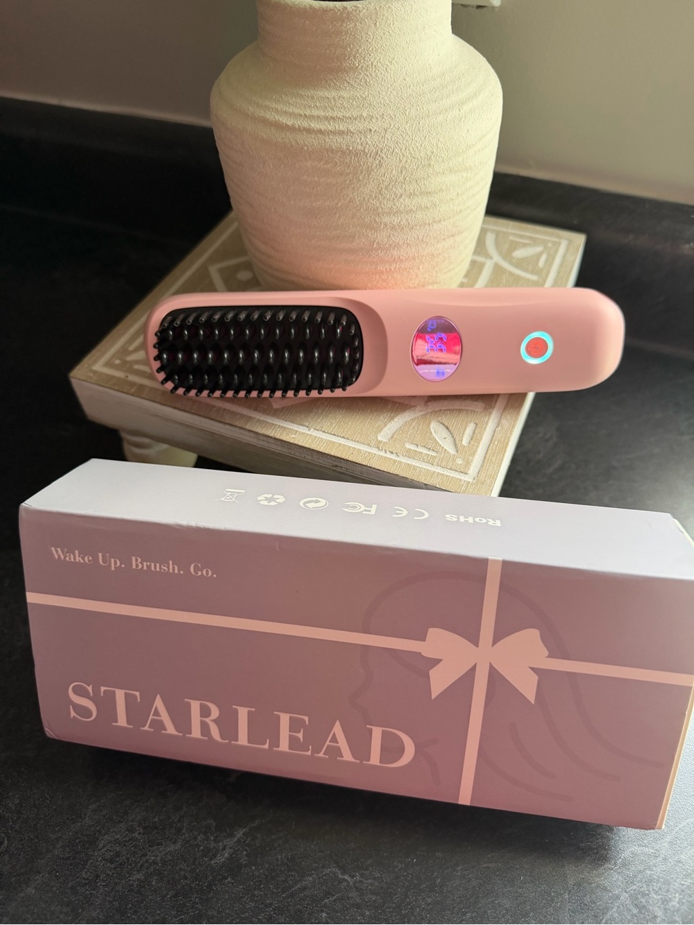 Starlead Cordless Hair Straightening Brush Rechargeable